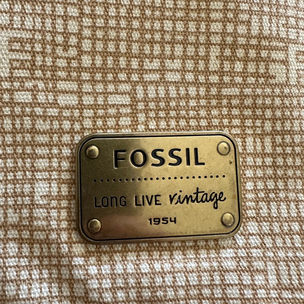 Fossil Multicolor Patchwork Crossbody with Tan Le… - image 5